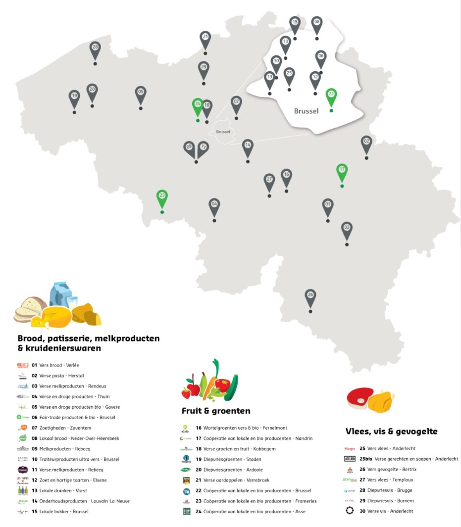Map belgië